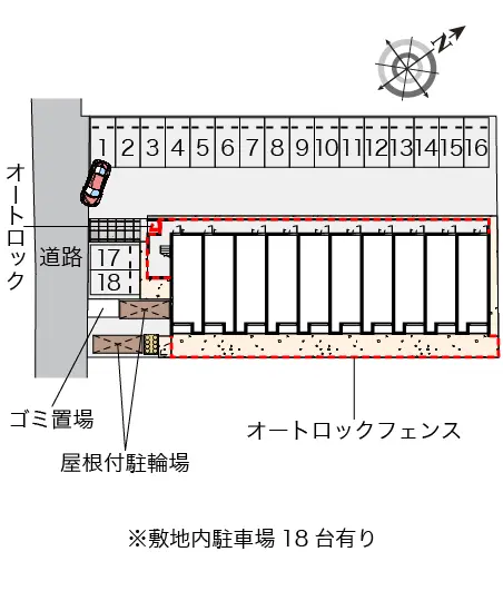 ★手数料０円★朝倉市一木 月極駐車場